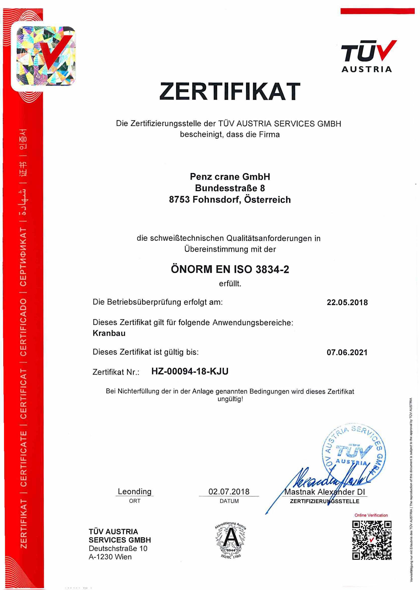 ÖNORM EN ISO 3834-2